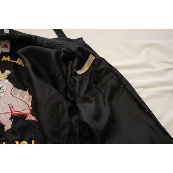 READ* Nylon Jacket Sz XL Hoyts Hellions LA The Devil Made Me Do It Pitchfork Y2K - Picture 10 of 10